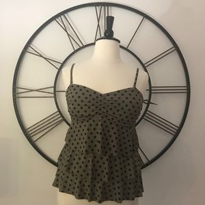 I.N.C. Polka Dot Bathing Suit Top Size 14